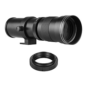 Camera MF Super Telephoto Zoom Lens F/8.3-16 420-800mm T2 Mount with AF-mount Adapter Ring Universal 1/4 Thread