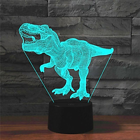 Ánh sáng đêm khủng long, quà tặng đèn khủng long 3D với 16 thay đổi màu sắc và điều khiển từ xa, quà tặng trẻ em từ 3 4 5 6 năm trở lên, đèn ngủ đầu giường
