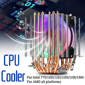 Mua CPU Cooler 6 Heatpipe 4-Pin RGB 1x Fan For Intel 775/1150/1151/1155 ...