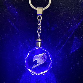 Móc khóa pha lê thủy tinh phát sáng FAIRY TAIL - HỘI PHÁP SƯ anime