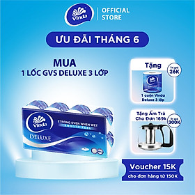 Giấy vệ sinh cao cấp Vinda Deluxe 3 lớp (8 Cuộn)