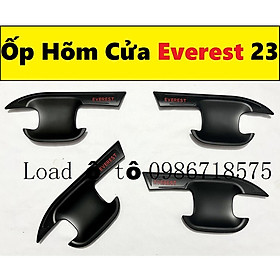 Ốp Hõm Cửa Xe Ford Everest 2023 Màu Đen Cao Cấp Sẵn Keo Dán 3M