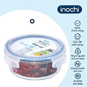 Hộp thuỷ tinh tròn Inochi - Nikko 950 ml