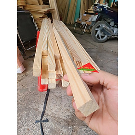 Mua Thanh gỗ thông vuông 2cm  dài 1m2 dùng làm nẹp  đóng chuồng thú cưng  làm khung viền trang trí nhà cửa chế DIY