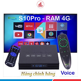 Mua Kiwibox S10 Pro  xem youtube trên tivi  android 10  Ram 4G  Rom 16G  cổng quang  bluetooth  hàng chính hãng - S10 Pro&khiển V5 Pro