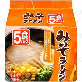 ( Đủ Vị ) Mì ăn liền ramen vị nước tương , vị thịt heo , vị muối , vị miso 83g x5 ( 5 phần )