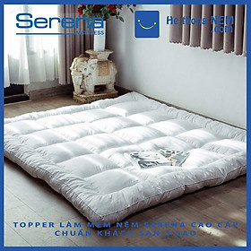 Tấm Toper Topper Dày 9cm Làm Mềm Nệm Đệm Topper Cao Cấp SERENA Tấm Nệm Đệm Topper Toper Đệm Nệm - Hệ Thống Nệm