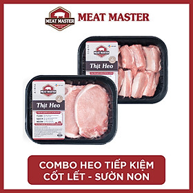 Combo Heo tiết kiệm Cốt lết - Sườn non Meat Master ( 400 G ) - Giao nhanh
