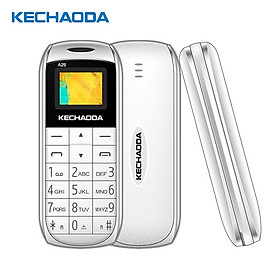 KECHAODA A26 2G GSM Feature Phone Dual SIM 0.66” 32MB BT Dialer MP3/FM Mini Mobile Phones for Child Seniors