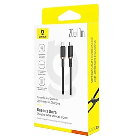 Mua Cáp sạc nhanh Baseus dura series fast charging cable Type C to Light-ning 20W - hàng chính hãng