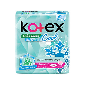 Băng Vệ Sinh Kotex Thảo dược Cool cánh 8 miếng