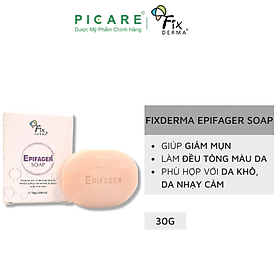 Xà Phòng Làm Sạch Dưỡng Trắng Sáng Da Mờ Thâm Nám Fixderma Epifager Soap 30g