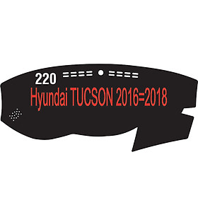 Thảm da Taplo vân Carbon Cao cấp dành cho xe Hyundai-Tucson-2016-2018 có khắc chữ Hyundai-Tucson và cắt bằng máy lazer