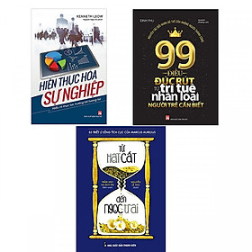 Combo Hiện Thực Hóa Sự Nghiệp + 99 Điều Đúc Rút Từ Trí Tuệ Nhân Loại Người Trẻ Cần Biết + Từ Hạt Cát Đến Ngọc Trai (bản đặc biệt tặng kèm bookmark AHA)