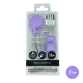 Bộ thìa nĩa tập ăn cho bé Palm Grasp Marcus & Marcus, từ 18 tháng