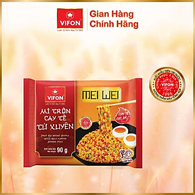  [THÙNG 24 GÓI] Mì Meiwei trộn cay tê tứ xuyên/ trộn tương đen bắc kinh VIFON 90gr/gói