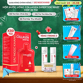 [NEW] Nước uống đẹp da Collagen Dipeptide Sắc Ngọc Khang tinh khiết nhập khẩu từ Nhật Bản, đạt chuẩn hàm lượng hấp thụ nhanh & vượt trội giúp trẻ hóa làn da - săn chắc và sáng mịn