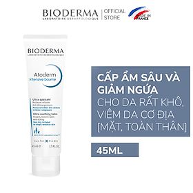 Kem dưỡng ẩm chuyên sâu cho da rất khô và viêm da cơ địa Bioderma Atoderm Intensive Baume - 45ml