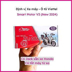 [HÀNG CHÍNH HÃNG] SMART MOTOR X1,V1 và V2 (4G-2024) VIETTEL - Định vị, chống trộm Xe máy, Ô TÔ - mới 100%, SX Th4/2024 - Siêu tiết kiệm Acquy
