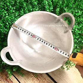 Chảo Gang Đúc Nguyên Khối - 25cm, 30cm. Hàng thủ công được đúc nguyên khối