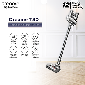Mua Máy hút bụi cầm tay không dây Dreame T30 - Lực hút mạnh & Giảm tiếng ồn - Trọng lượng nhẹ chỉ 1.67kg - Hàng chính hãng