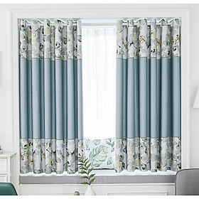 Mua RÈM LỖ HOA PHỐI MÀU XANH  XÁM ( NHIỀU SIZE )