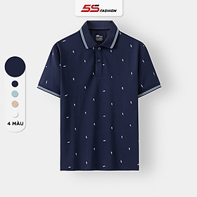 Áo Polo Nam Họa Tiết 5S FASHION, Phom Slimfit Lịch Lãm, Nổi Bật, Phong Cách (APC24051)
