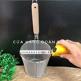 Mua Vợt Trụng Hủ Tiếu  Mì (Loại Tốt)- Sâu Lòng  Inox Tốt - Lưới Mịn  Dày - Nhiều Size