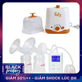 Combo Máy Hút Sữa Spectra 9Plus + Máy Hâm Nóng Và Tiệt Trùng 2 Bình Cổ Rộng FatzBaby FB3012SL