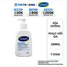 Sữa dưỡng ẩm phục hồi chuyên sâu cho da khô ráp, bong tróc, nhạy cảm Cetaphil Ceramide Repair Lotion 236ml