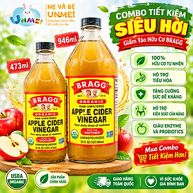 Giấm Táo Hữu Cơ Bragg Nhập Khẩu Chính Hãng Từ Mỹ