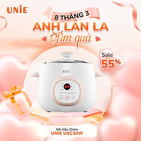 Mua Nồi nấu chậm đa năng UNIE USC10W- 6 Chức năng nấu đa dạng  công suất 300W dung tích 1L bảo hành 12 tháng- Hàng chính hãng