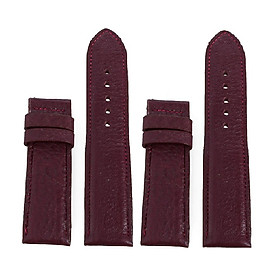 Dây đồng hồ da bò nhiều size màu tím nhạt HJ8108-22-36