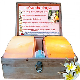 Hình ảnh Đá Muối Himalaya Massage Chân Vòm Cong Đôi Loại Dày Tiện Dụng