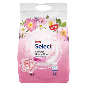 Bột giặt Co.op Select hương hoa cửa trên 9kg-3559308