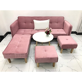 Mua Cả bộ sofa bed L sofa giường tay vin phòng khách salon sivali02 sopha