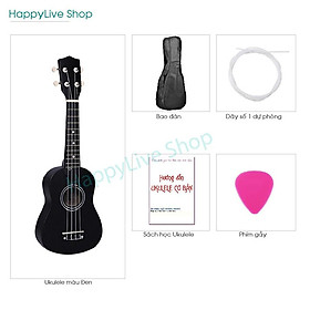 Đàn Ukulele Black Soprano Magnate 21" tặng bộ phụ kiện