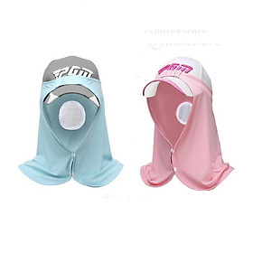 2 Pieces Neck Face Mask Breathable UV Protective Cool Silk for Outdoor Golf