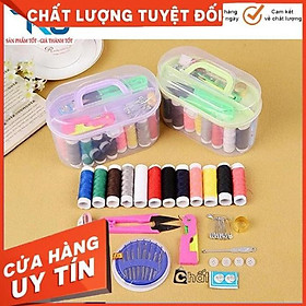 Bộ kim chỉ 55 món Hộp kim chỉ đa năng tiện dụng, hộp kim chỉ may vá quần áo