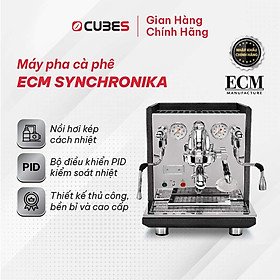 Mua Máy pha cà phê ECM Synchronika Anthracite - Dual Boiler System with Rotary Pump - Hàng nhập khẩu
