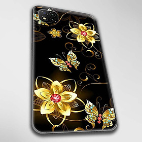 Ốp lưng dành cho Xiaomi Redmi 9, Redmi 9A, Redmi 9C mẫu Hoa bướm vàng