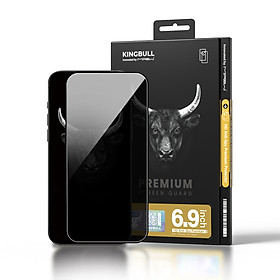 Miếng Dán Cường Lực Chống Nhìn Trộm Mipow Kingbull ANTI-SPY Premium iPhone 16 / 16 Plus/ iPhone 16 Pro/ iphone 16 Promax_ Hàng chính hãng