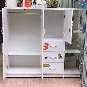 Mua Tủ Nhựa Đài Loan Trẻ Em Voi hươu Tiện Lợi Chịu Lực Tốt Tủ Đựng Quần Áo Dành Cho Bé Trai Bé Gái