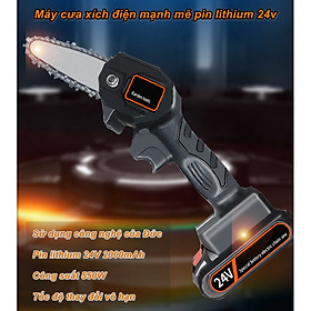 Mua Máy cưa xích điện công suất mạnh mẽ 550W pin lithium 24v sử dụng công nghệ Đức