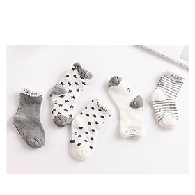 Combo 5 đôi tất vớ trẻ em kèm túi đựng siêu xinh BT15
