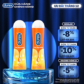 Bộ Gel Bôi Trơn Durex Warming 2 Chai 100ml ( New )