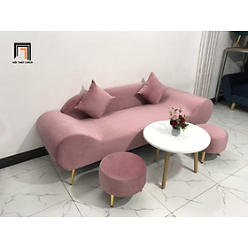 Mua Bộ ghế sofa văng thuyền phòng khách hồng cánh sen nhiều kích cỡ