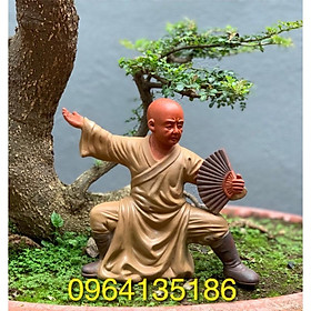 Mua Tượng tiểu cảnh võ sư múa quyền h27cm gốm sứ Bát Tràng