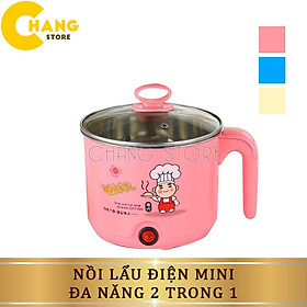 Nồi Lẩu Điện Mini Đa Năng 2 In 1 - không kèm giá hấp