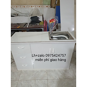 Mua Tủ bếp sẵn bồn mặt gạch nhựa đài loan
